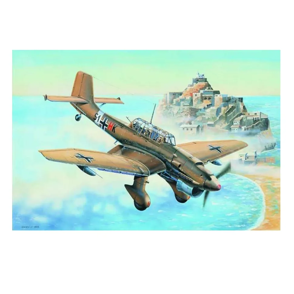 Maquette Avion : Junkers JU-87R Stuka - Trumpeter