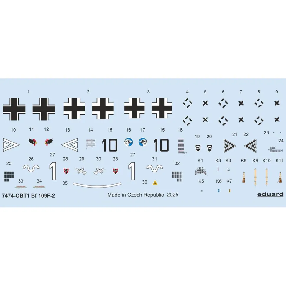 Maquette avion : Kits: Bf 109F-2 - Eduard