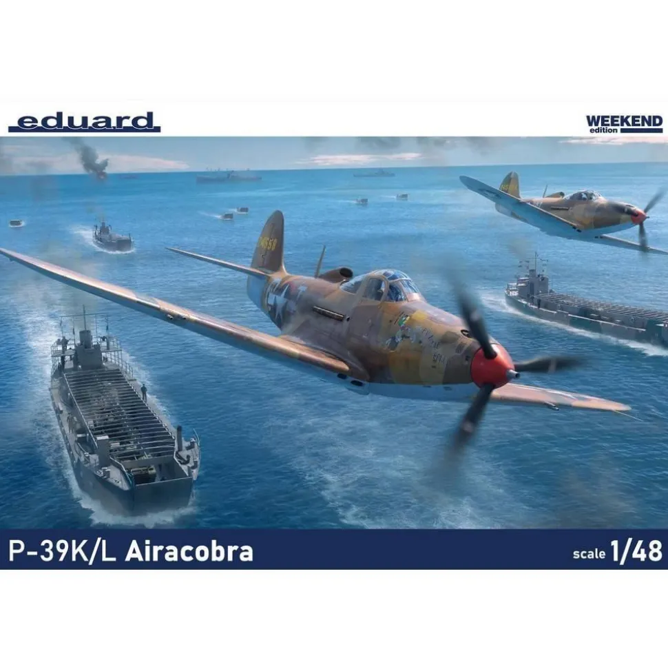 Maquette Avion : P-39K/L Airacobra EDUARD-WEEKEND in 1:48 - Eduard