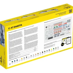 Maquette Avion : STARTER KIT - C-47 DAKOTA - Heller