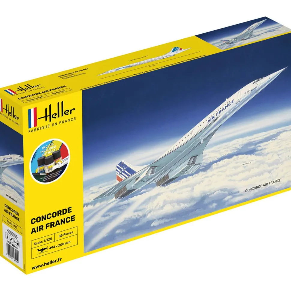 Maquette avion : Starter Kit : Concorde Air France - Heller
