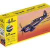 Maquette Avion : STARTER KIT - P-40 Kitty Hawk - Heller
