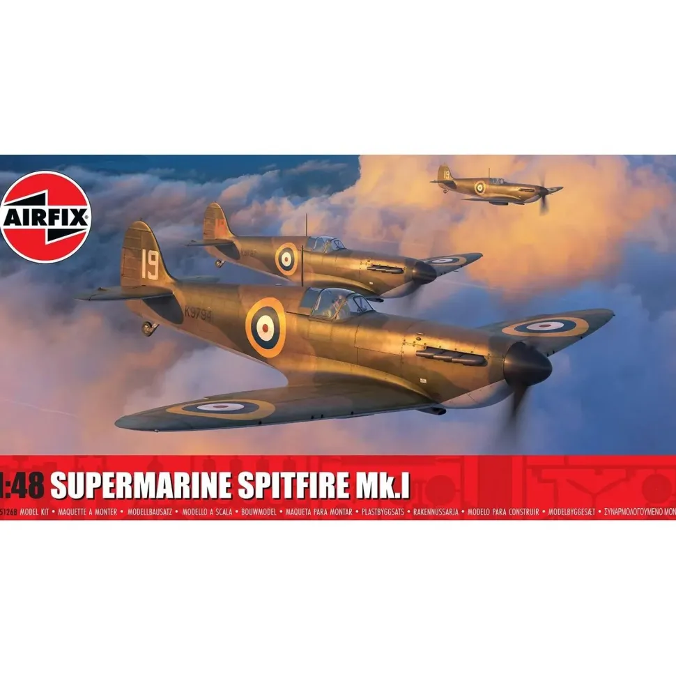 Maquette avion : Supermarine Spitfire Mk.I en 1:48 - Airfix