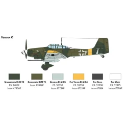 Maquette avion de guerre : JU 87G-1 Stuka Kanonenvogel - Italeri