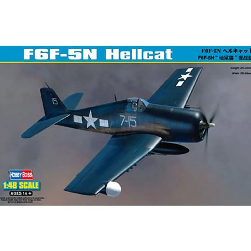 Maquette avion : F6F-5N Hellcat - Hobby Boss
