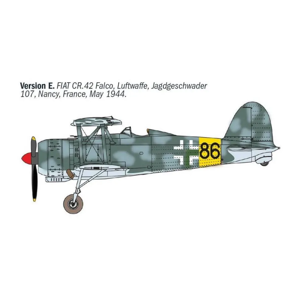 Maquette avion FIAT CR.42 CN Falco Chasse de nuit - 1/72 - Italeri