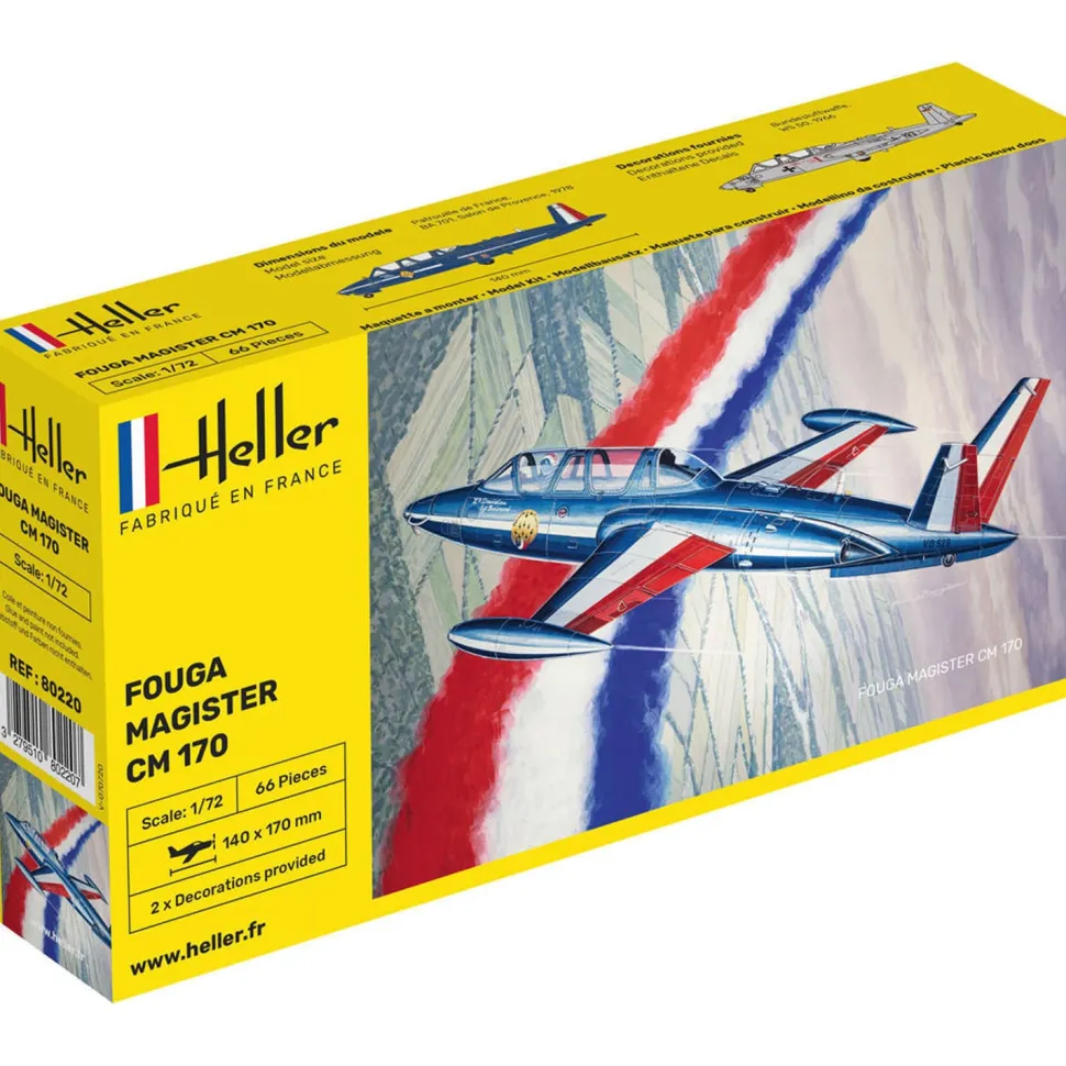 Maquette avion : Fouga Magister CM 170 - Heller