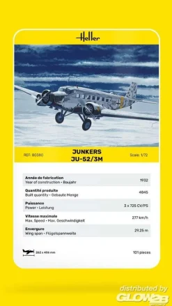 Maquette avion : Junkers JU 52 - Heller