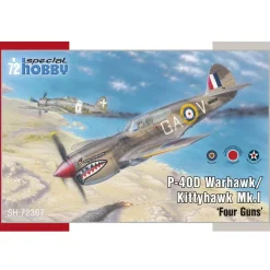 Maquette avion militaire : P-40D Warhawk/Kittyhawk MkI "Four Guns" - Special Hobby