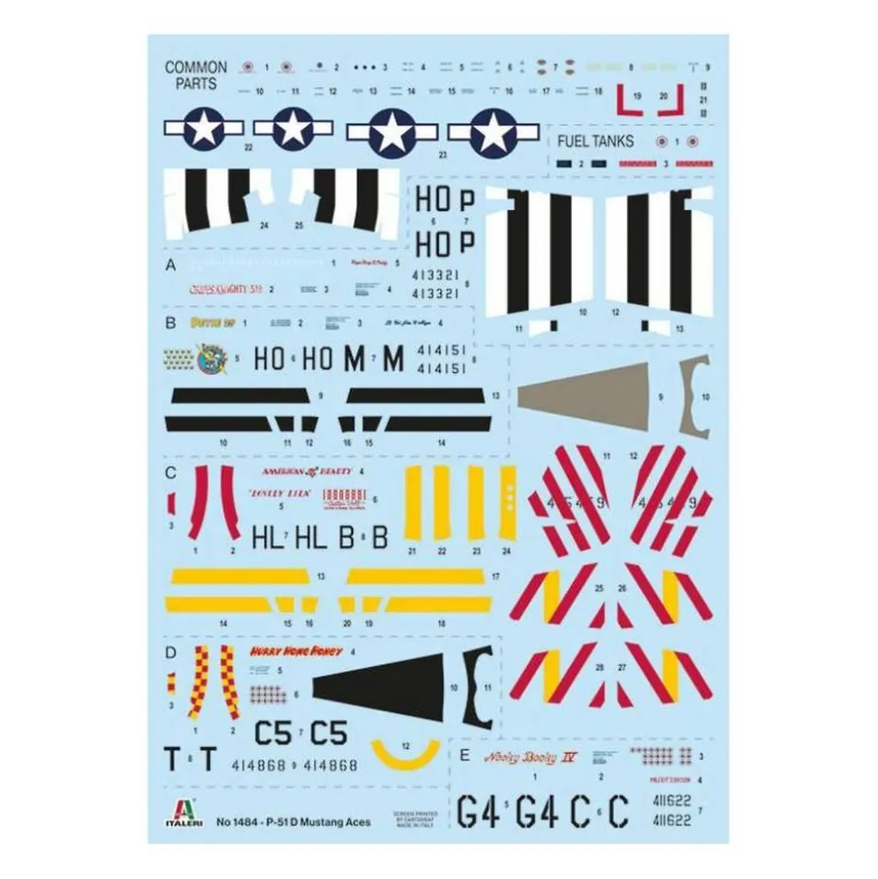 Maquette Avion P-51D Mustang Aces - Italeri