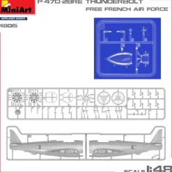 Maquette Avion P-47D-28RE Armée de l’Air française – 1:48 - Mini Art