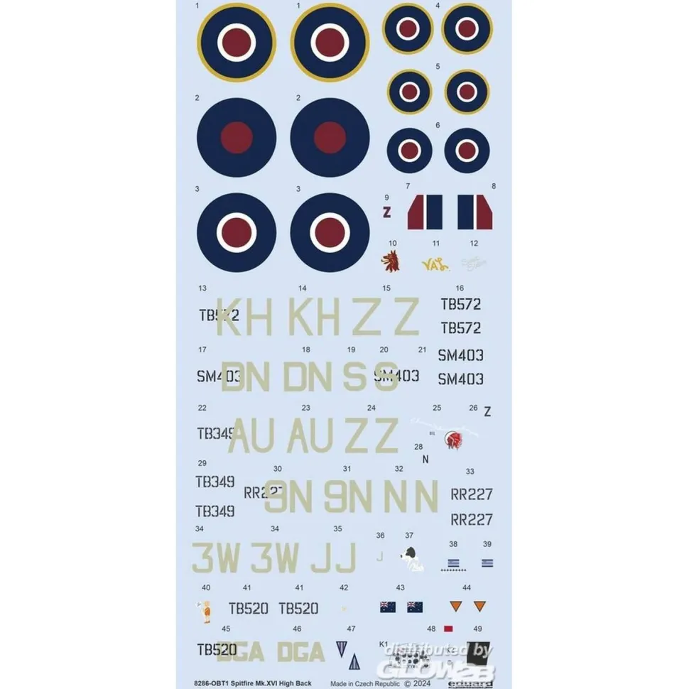 Maquette Avions : Spitfire Mk.XVI High Back - Eduard