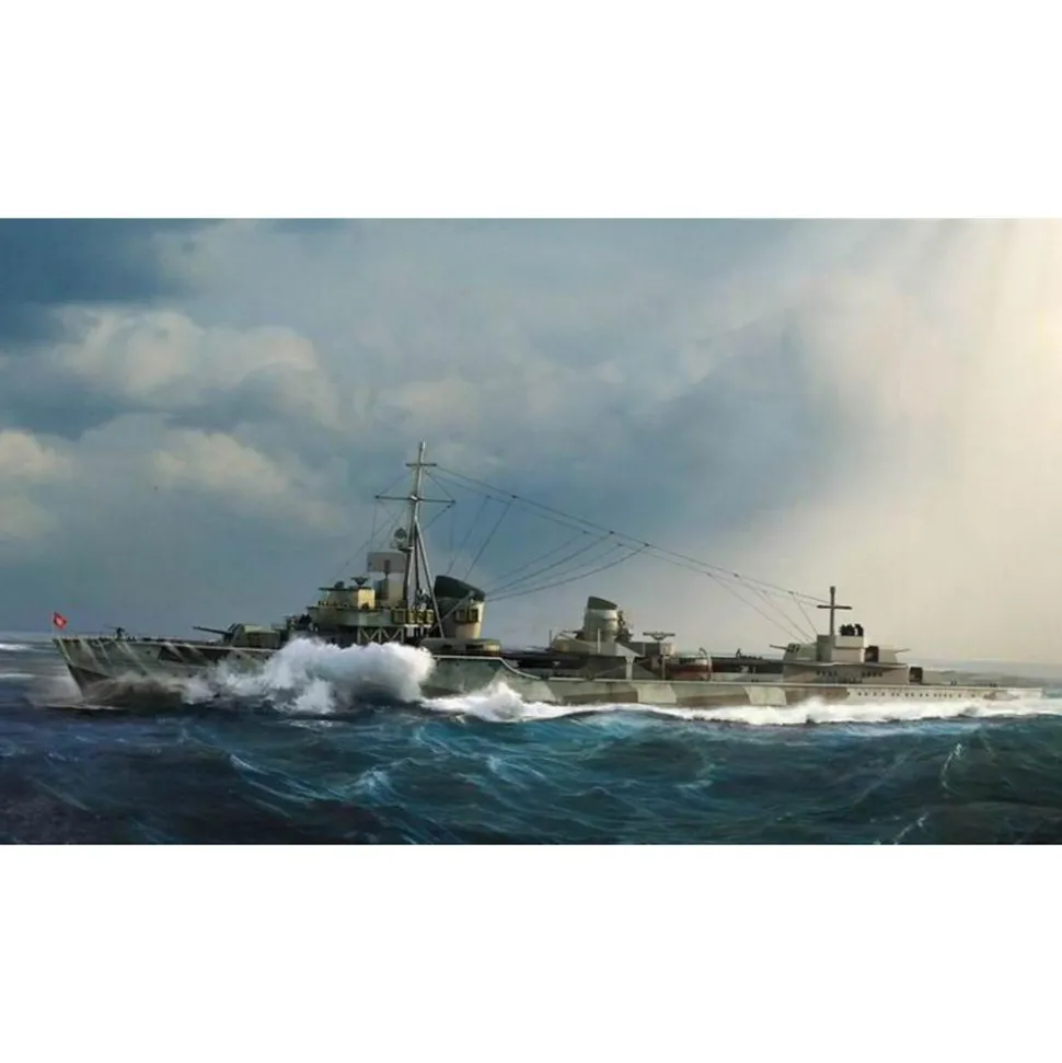 Maquette bateau : Destroyer allemand Z-37, 1943 - Trumpeter