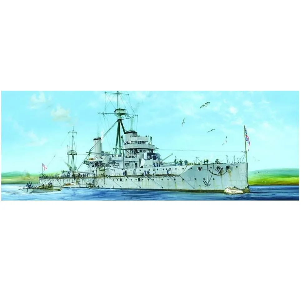 Maquette bateau : HMS Dreadnought Cuirassé britannique 1915 - Trumpeter
