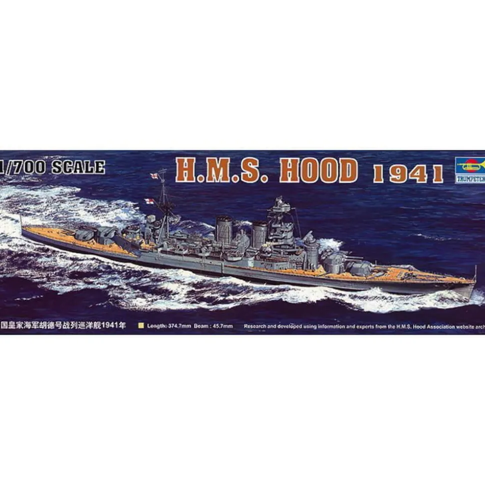 Maquette bateau : H.M.S Hood 1941 - Trumpeter