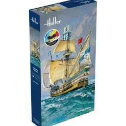 Maquette bateau : Starter Kit La Grande Hermine - Heller