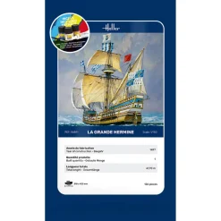 Maquette bateau : Starter Kit La Grande Hermine - Heller