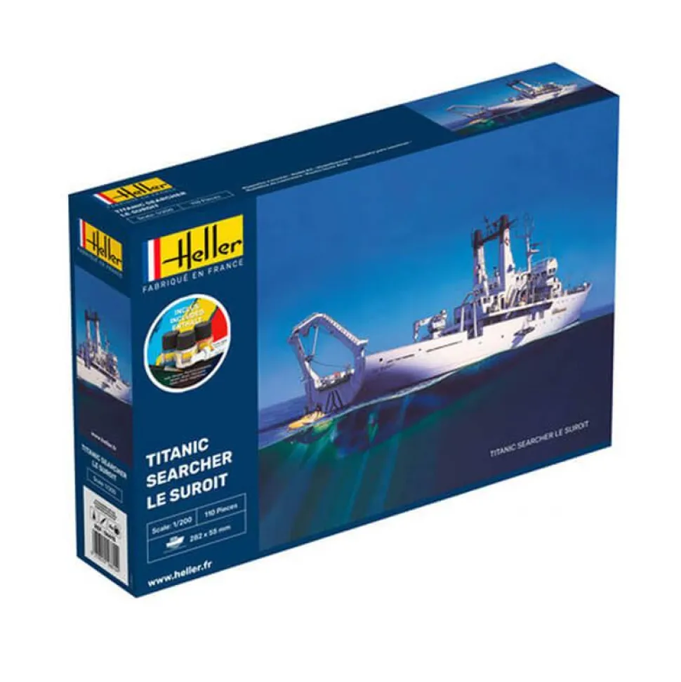 Maquette bateau : Starter kit : Titanic Searcher "Le Suroit" - Heller