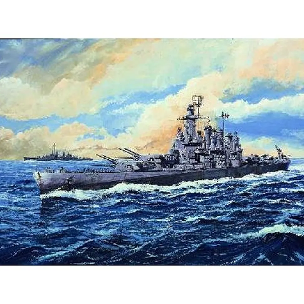 Maquette bateau : Cuirassé USS BB-56 Washington 1942 - Trumpeter