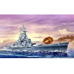 Maquette bateau : Cuirassé USS BB-59 Massachussetts 1945 - Trumpeter