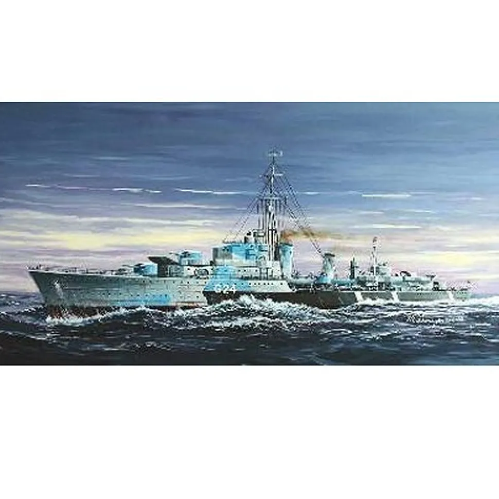 Maquette bateau : Destroyer canadien HMCS Huron classe Tribal (G24) 1944 - Trumpeter
