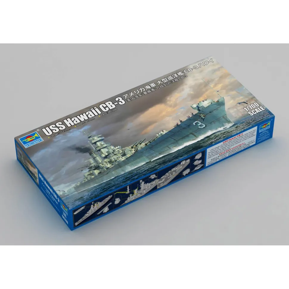 Maquette bateau militaire : USS Hawaii CB-3 - Trumpeter