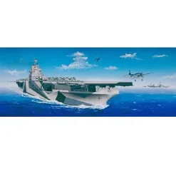 Maquette bateau : Porte-avions US CV-14 USS Ticonderoga 1945 - Trumpeter