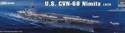Maquette bateau : Porte-avions nucléaire US CVN-68 Nimitz 1975 - Trumpeter