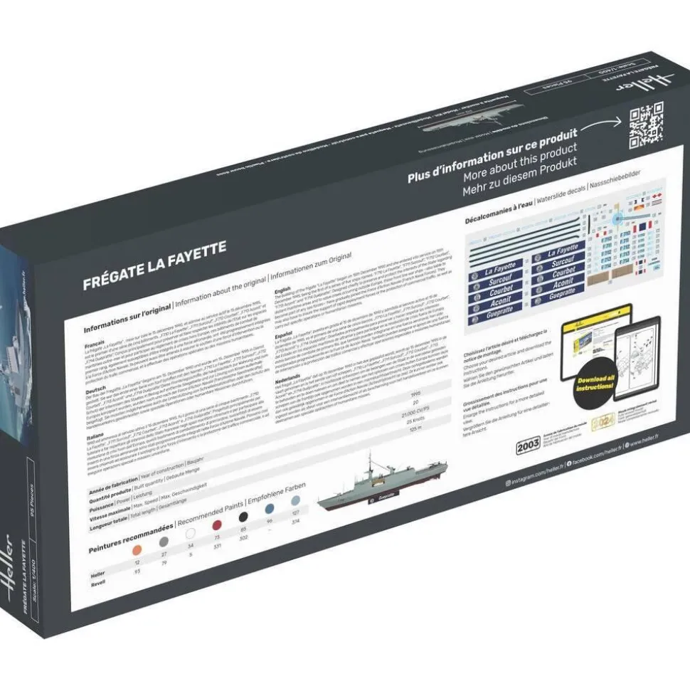 Maquette Bâteau : Frégate La Fayette in 1:400 - Heller