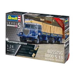 Maquette camion : Büssing 8000 S 13 mit Trailer Platinum Edition - Revell