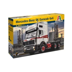 Maquette Camion : MercedesBenz Sk Eurocab 6X4 - Italeri