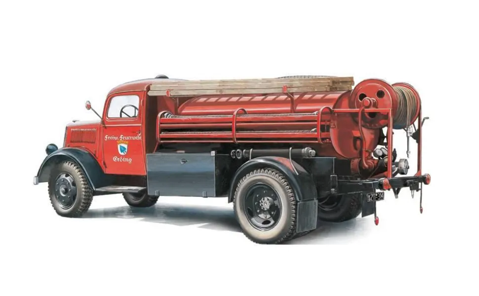 Maquette Camion : Opel Blitz Fire Truck - Italeri