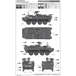 Maquette char : Véhicule de reconnaissance M1127 Stryker (RV) - Trumpeter