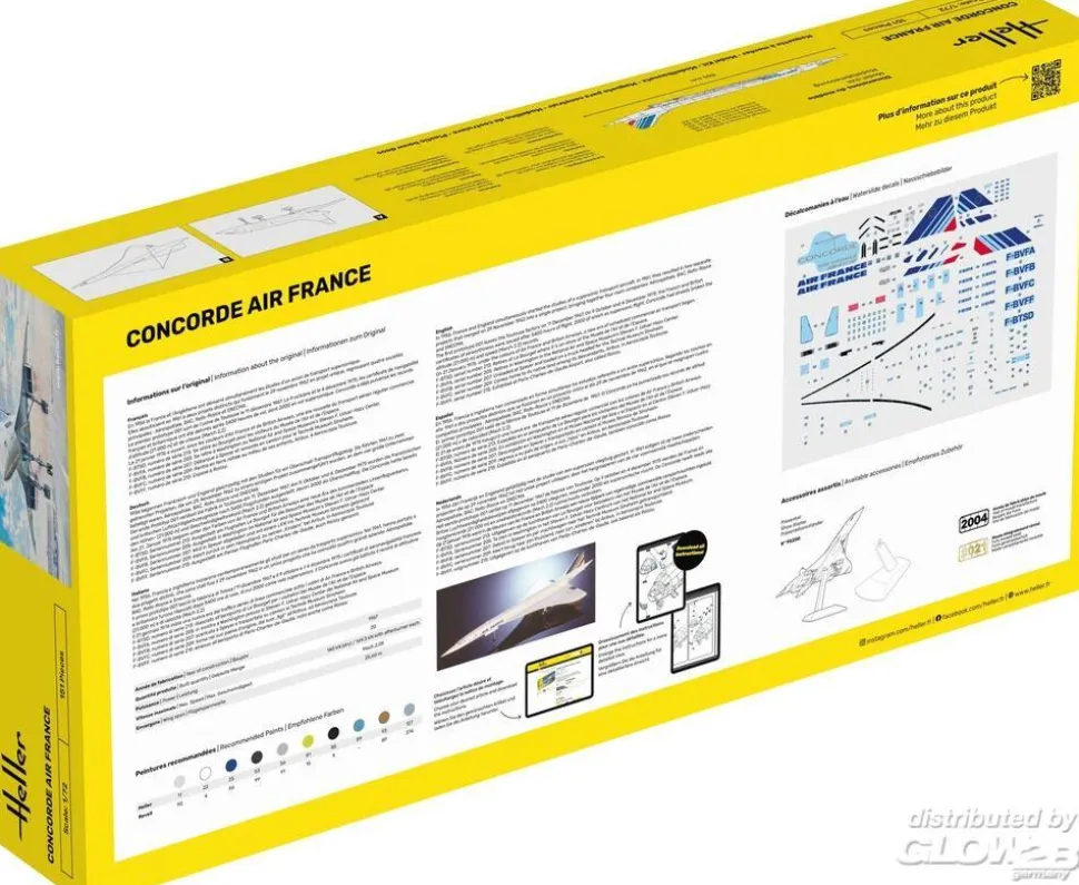 Maquette d'avion : Concorde AirFrance - Heller