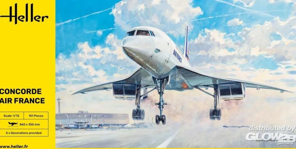Maquette d'avion : Concorde AirFrance - Heller