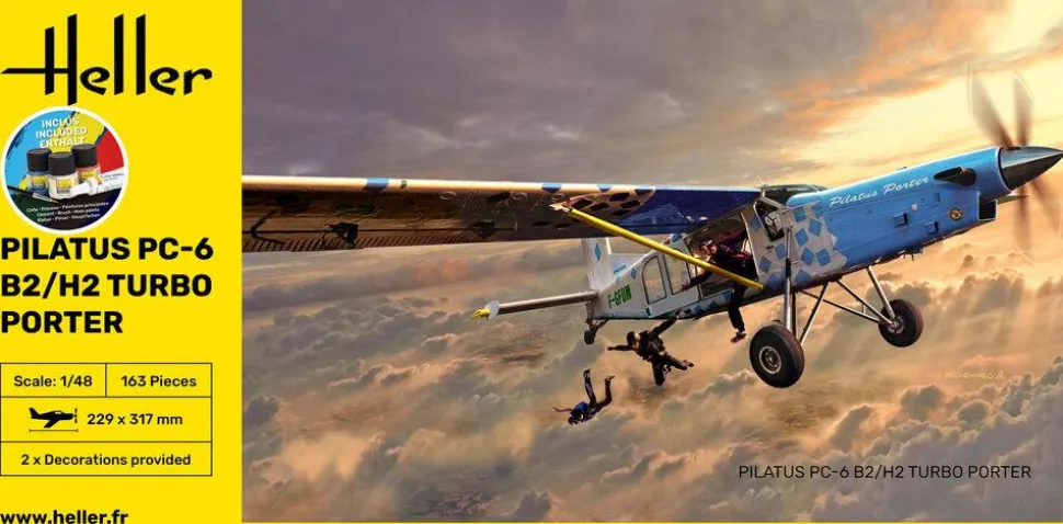 Maquette d'avion : PILATUS PC-6 B2/H2 Turbo Porter - Heller