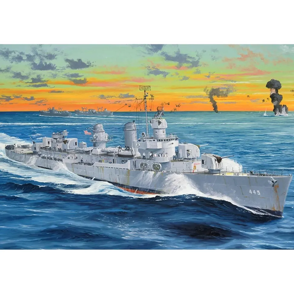 Maquette de bateau : USS Fletcher DD-445 en 1:200 - Trumpeter