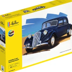 Maquette de voiture : Starter kit : Citroen 15 SIX Traction Avant - Heller