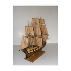 Maquette en bois - Corsaire Français Le Tonnant - Soclaine