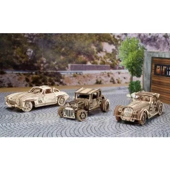 Maquette en bois : coupé sport à ailerons - Ugears