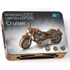 Maquette en bois : moto Cruiser V-Twin édition limitée - Wooden City
