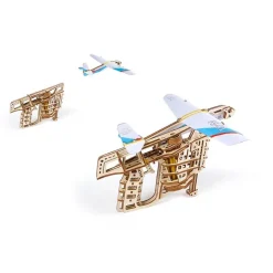 Maquette en bois démarreur d'Avion : Aéro-lanceur, modèle mécanique - Ugears