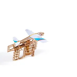 Maquette en bois démarreur d'Avion : Aéro-lanceur, modèle mécanique - Ugears