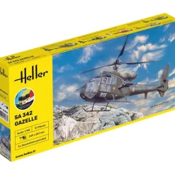 Maquette hélicoptère : Kit complet : SA 342 Gazelle - Heller