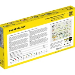 Maquette hélicoptère : Kit complet : SA 342 Gazelle - Heller