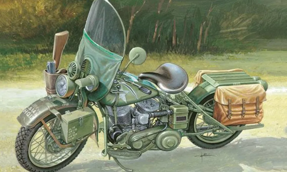 Maquette moto militaire : WLA 750 - Italeri
