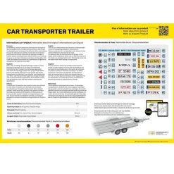 Maquette remorque : STARTER KIT transport de véhicule - Heller
