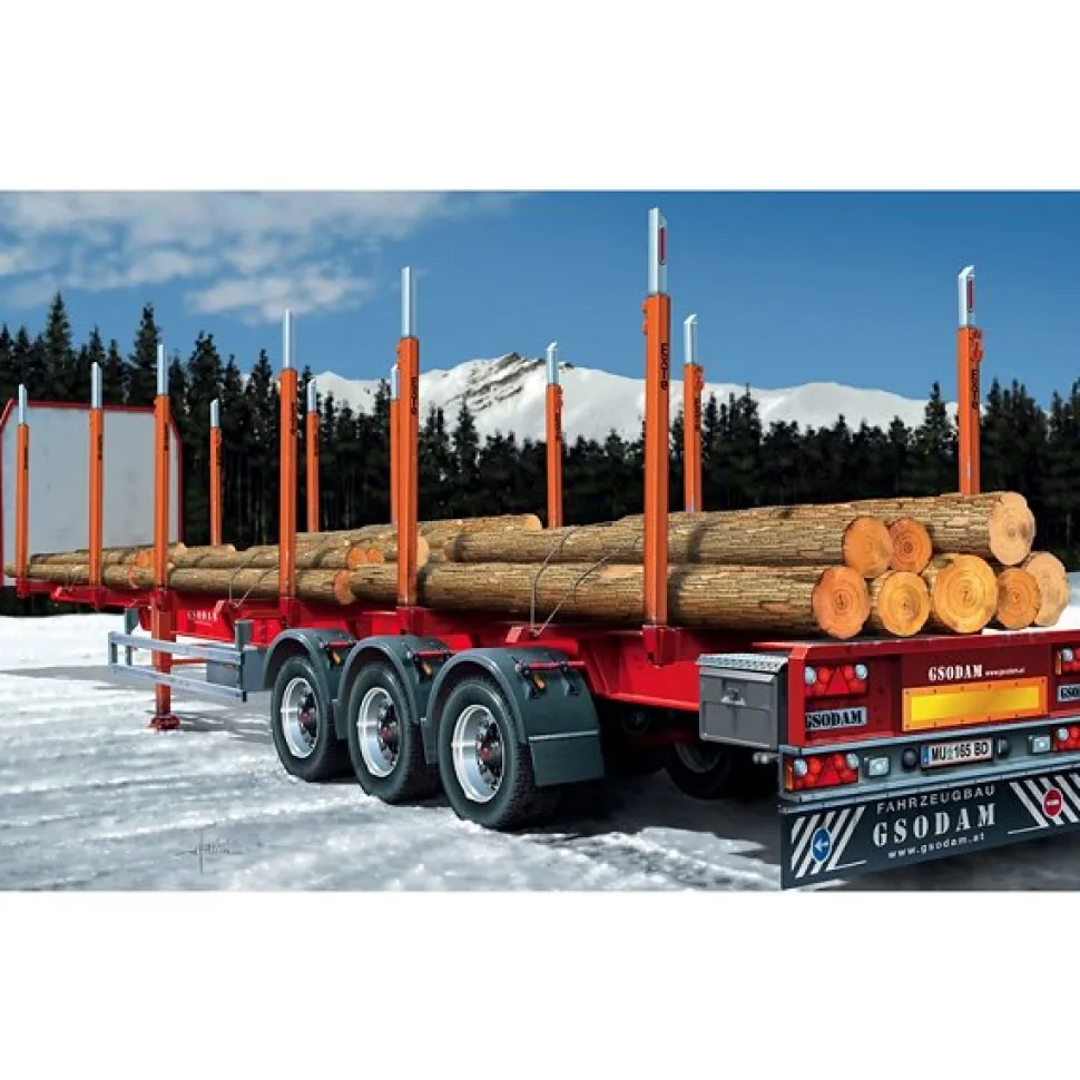 Maquette Remorque : Semi porte-grumes - Italeri