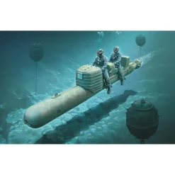 Maquette sous-marin : S.L.C. 200 Maiale avec équipage - Italeri