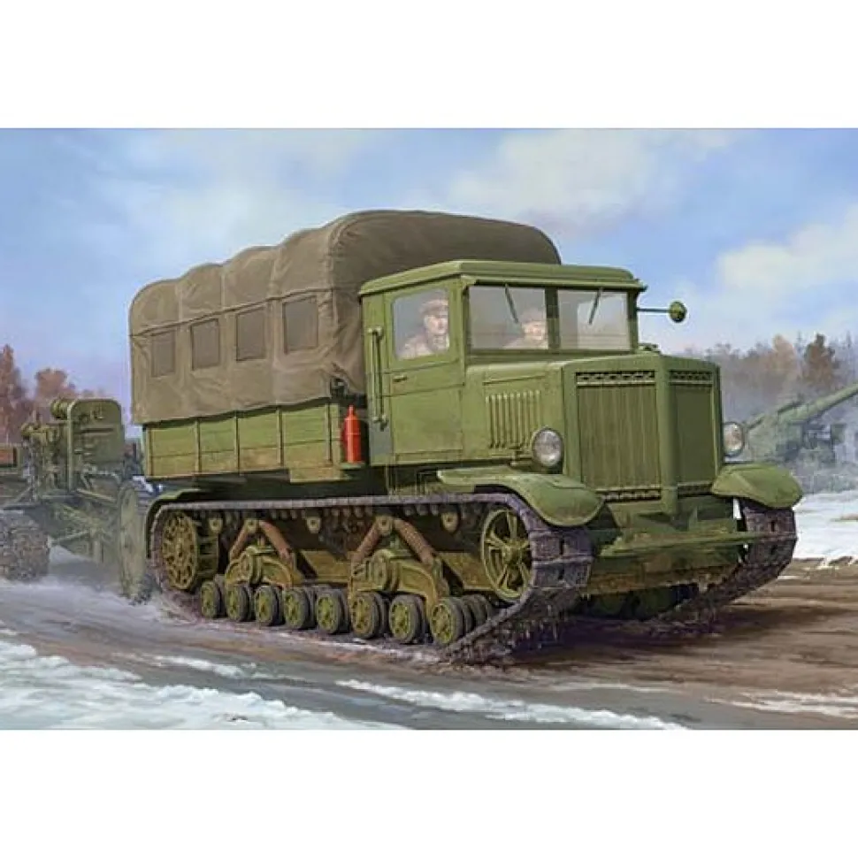 Maquette Tracteur lourd d'artillerie soviétique Voroshilovets 1941 - Trumpeter
